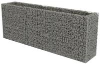 vidaXL Hochbeet, Gabionen-Hochbeet Verzinkter Stahl 270&times;50&times;100 cm