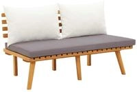 vidaXL Sofaelement Gartenbank mit Kissen 115 cm Massivholz (1 St)