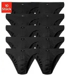 H.I.S Slip Herren Minislip (Packung, 10-St) in Baumwoll-Mix schwarz 7 (XL)