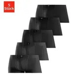 H.I.S Hipster (Packung, 5-St) knapp sitzende Boxershorts aus Baumwollstretch schwarz