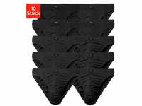 H.I.S Slip Männer Unterhose (Packung, 10-St) in Unifarben, schwarz