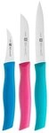 Zwilling Messer-Set Messerset 3-tlg. TWIN GRIP, Mehrfarbig, Stahl