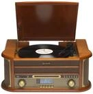 Denver MRD-51 Plattenspieler (Riemenantrieb, DAB+/FM Radio, Vinyl, Kassette, CD,
