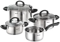 Karcher Topf-Set Mia 4-teilig, Edelstahl (4-tlg), inkl. 3 Glasdeckel,...