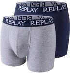 Replay Boxershorts BOXER Style 01/C Basic Cuff Logo 2pcs Box (Packung, 2er) mit