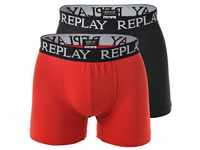 Replay Boxer Herren Boxer Shorts, 2er Pack - Trunks, Cotton
