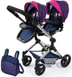 Bayer Puppen-Zwillingsbuggy Twin Neo, mit Wickeltasche
