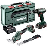 metabo Akku-Rasentrimmer Combo Set 2.2.5 18 V BS 18 + SGS 18 LTX Q + 2x Akku...