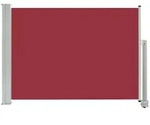 vidaXL Seitenmarkise Ausziehbare Seitenmarkise 80&times;300 cm Rot