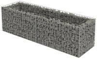 vidaXL Hochbeet Gabionen-Hochbeet Verzinkter Stahl 180&times;50&times;50 cm (1 St)