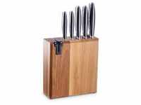 ECHTWERK Messerblock (6tlg), Küchenmesser-Set aus Akazienholz, Inkl....