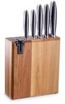 ECHTWERK Messerblock (6tlg), K&uuml;chenmesser-Set aus Akazienholz, Inkl....