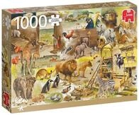 Jumbo Spiele Puzzle Der Bau der Arche Noah, 1000 Teile Puzzle, 1000...