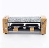 H.Koenig Raclette WOD2 kleines kompaktes Raclette / Hei&szlig;er Stein f&uuml;r 2...