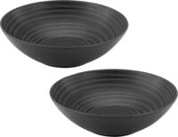 CreaTable Schale Lava Stone, Steinzeug, (Set, 2-tlg), Salatsch&uuml;ssel,...