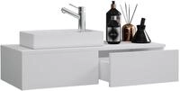 VCM Badm&ouml;bel-Set 2-tlg. G&auml;ste WC Waschplatz Waschtisch schmal Gudas, (2-St., 1x