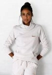 Bench. Loungewear Longsweatshirt mit Stehkragen in Layeroptik und...