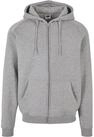 URBAN CLASSICS Kapuzenpullover Urban Classics Herren Zip Hoody (1-tlg) grau 5XL
