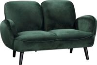 ATLANTIC home collection 2-Sitzer Ben, mit Wellenunterfederung, Massivholzf&uuml;&szlig;e,