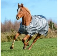 Bucas Pferde-Regendecke Bucas Smartex Turnout Rain Classic 0g - Iron Gate