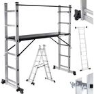 MAXCRAFT Vielzweckleiter Mobile Aluminium Arbeitsb&uuml;hne / Multifunktionsger&uuml;st...