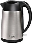 BOSCH Wasserkocher DesignLine TWK3P420, Ausgie&szlig;en ohne Spritzer, Tassenanzeige, 1,7