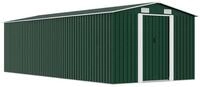 vidaXL Gartenhaus Ger&auml;tehaus 257x580x181 cm Metall Gr&uuml;n