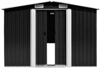 vidaXL Ger&auml;tehaus, Gartenhaus 257x489x181 cm Metall Anthrazit