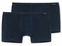 Schiesser Retro Boxer 2er Pack Cotton Essentials (Spar-Set, 2-St) Shorts - Baumwolle