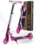 Apollo Cityroller Skyracer LED City Scooter Kinder, Tretroller mit Federung,