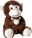 Heunec&reg; Kuscheltier Misanimo, Affe mit Baby, 25 cm