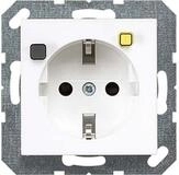 JUNG Klemmen Jung FI-SCHUKO-Steckdose aws A 5520.30 WW