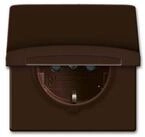 Busch-Jaeger Steckdose Busch-Jaeger Schuko-Steckdoseneinsatz IP44 braun 20