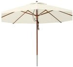 anndora-sonnenschirm Sonnenschirm 4m rund Gartenschirm Marktschirm, wasserabweisende