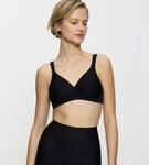 Triumph B&uuml;gelloser BH Modern Soft+Cotton N mit dezenten Streifen