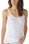 Mey Tanktop Noblesse schmale Passform, breite Tr&auml;ger, tiefer V-Ausschnitt