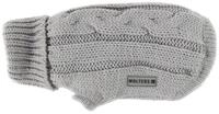 Wolters Hundepullover Zopf-Strickpullover f&uuml;r Mops & Co. silber