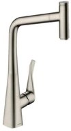 hansgrohe K&uuml;chenarmatur hansgrohe 320 Metris Select M71, ausziehbarer Auslauf,...