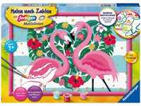 Ravensburger Malen nach Zahlen Liebenswerte Flamingos, Made in Europe, FSC® -