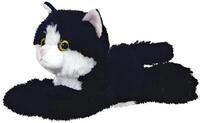 HERMA Pl&uuml;schfigur Mini Flopsies Maynard Black White Cat 20 cm