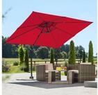 Schneider Schirme Ampelschirm Rhodos Junior, LxB: 270x270 cm, rot, quadratisch, ohne