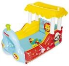 Bestway Aufblasbares B&auml;llebad Fisher-Price Dampflok, Inkl. Hupe mit besonderem...