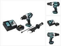 Makita Akku-Schlagbohrschrauber DHP 458 RG1 Akku Schlagbohrschrauber 18 V 91 Nm...