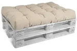 Beautissu Palettenkissen Sitzkissen Palettenkissen Outdoor Eco Style, 120x80cm,