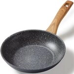 STONELINE Bratpfanne, Aluminium (3-tlg), mit echten Steinpartikeln,