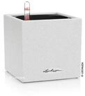 Lechuza&reg; Pflanzk&uuml;bel Pflanztopf Canto Stone 30 low quarzwei&szlig; 13707 (Komplettset)