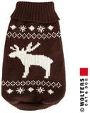 Wolters Hundepullover Strickpullover Elch braun 45cm Regul&auml;r