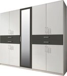 Wimex Kleiderschrank Taiga Kleiderschrank mit Spiegel mit Schubladen auf bequemer