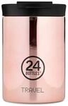 24 Bottles Trinkflasche Travel Tumbler Rose Gold 350ml