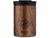 24Bottles Wood Travel Trinkbecher 350 ml sequoia wood